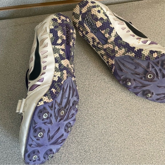 Men Nike Zoom Rival S Purple White Track Field Spikes Sprint Running Shoes Sz 11 - Picture 6 of 7